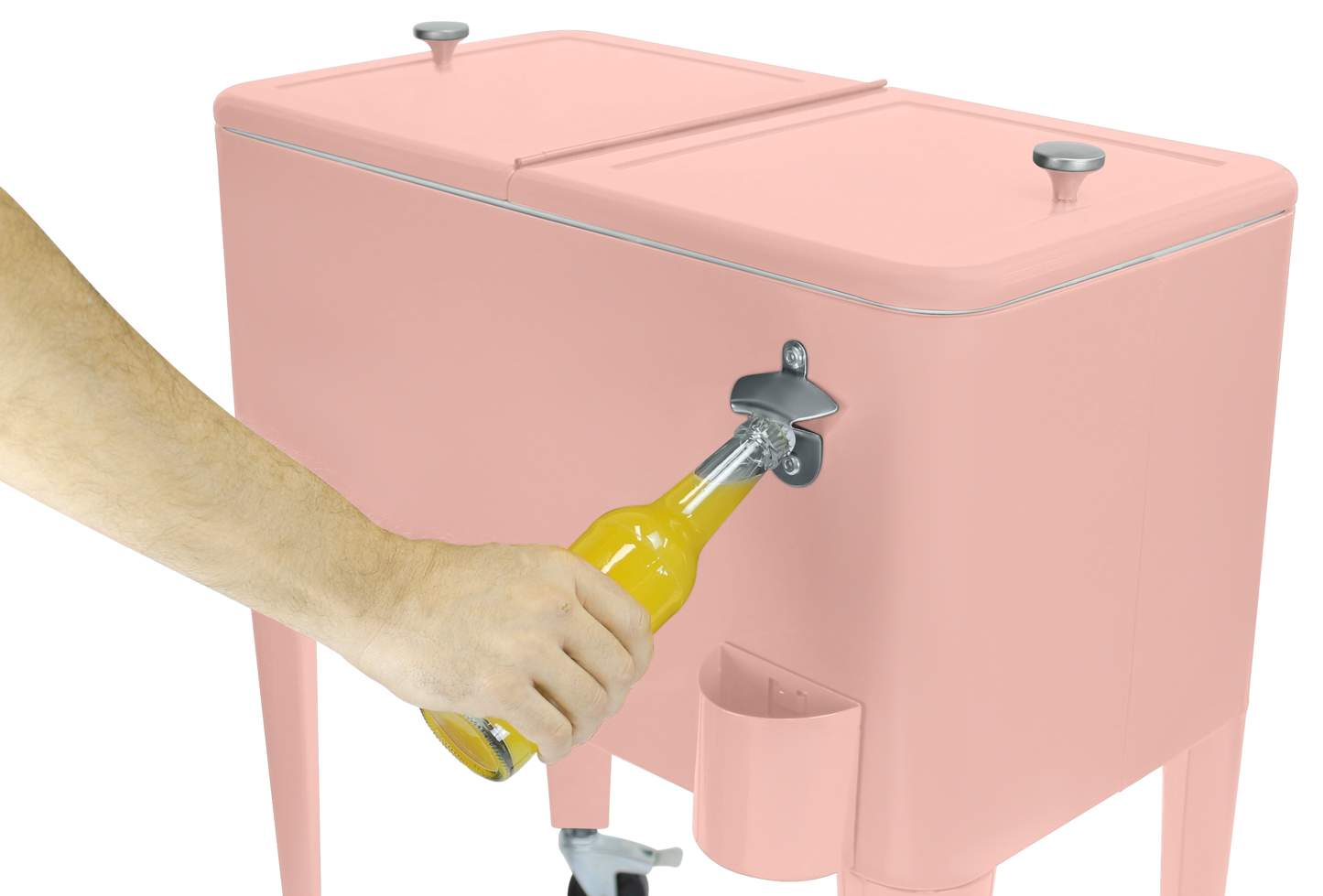 Kailua Cooler - Patio Cooler, American Cool Box, Refrigerated Truck, Party Drinks Cooler, Pink