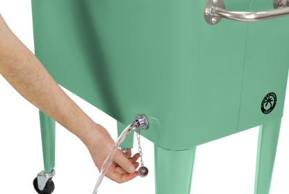 Kailua Cooler - Patio Cooler, American Cool Box, Refrigerated Truck, Party Drinks Cooler, Summer green