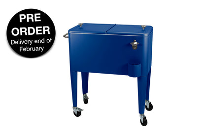 Kailua Cooler - Patio Cooler, American Cool Box, Refrigerated Truck, Party Drinks Cooler, Blue